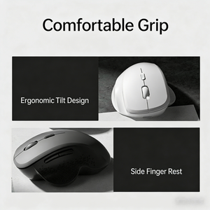 Ergonomic 6D Optical Wireless <b>Mouse</b> with USB Interface for Home Office use - Product Image 3