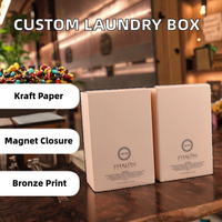 Kotak Karton Kraft Ramah Lingkungan dengan Logo Cetak Kustom, Kotak Kertas Kecil, Kotak Kemasan dengan Spons untuk Parfum