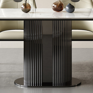Mesa de Comedor Rectangular de Piedra Natural Italiana de Lujo, Estilo Moderno y Minimalista, para Hogar o Restaurante Pequeño - Product Image 2