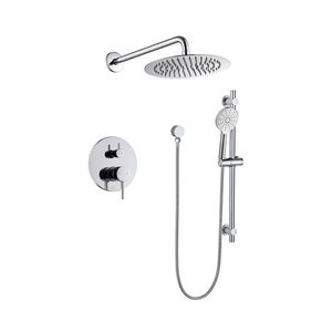 8-Zoll-Regenduschsystem Bad armatur Set Wand montage 2-Funktionen-Duschsysteme mit Regen dusche und Handheld Spra - Product Image 1