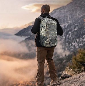 Tùy Chỉnh 27L Đa Màu Chiến Thuật Unisex Molle Không Thấm Nước Edc Rucksack USA Cờ Vá Oxford Polyester Thời Trang Mô Hình Hình Học - Product Image 2