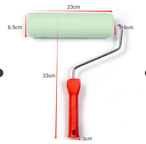 <span class=keywords><strong>Rodillo</strong></span> de pintura verde Premium de 9 pulgadas con mango rojo-Herramienta profesional de pintura de <span class=keywords><strong>pared</strong></span> para un acabado suave - Product Image 2
