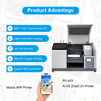 Impresora UV Inteligente con Código QR Creativo H5, Mini Impresora Plana A5 para Carcasas de Teléfono, Máquina de Impresión Personalizada para Pequeñas Empresas