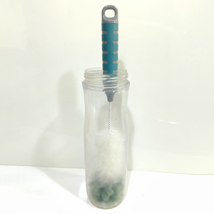 Bottiglia tazza pulizia bottiglie alimentatore morbido spugna manico lungo spazzola - Product Image 4