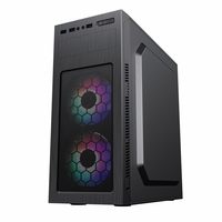 Casing Komputer ATX dengan Panel Depan Bergaya Brushed, Komponen Komputer