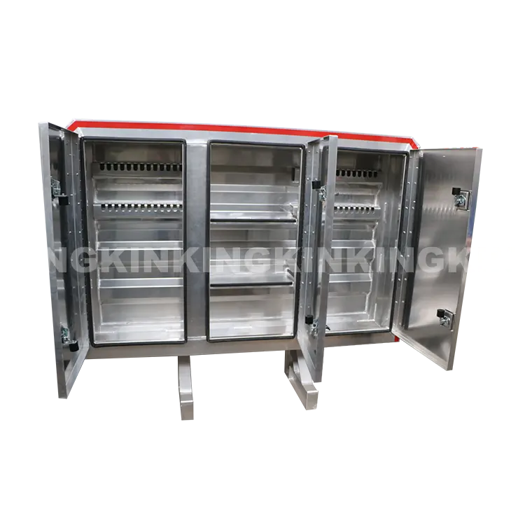 Headache Rack Aluminum 68" H X 80" W 3 Door Aluminium Cab Rack Headache Rack For Semi-Truck