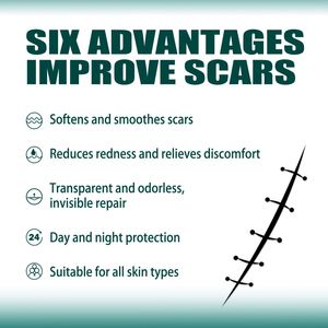 Lámina de silicona para el cuidado de la piel, parche invisible de silicona para eliminar cicatrices, <span class=keywords><strong>gel</strong></span> reparador de quemaduras, autoadhesivo suave para cirugía. - Product Image 5