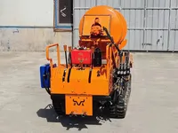 Camion malaxeur à béton diesel EPA Euro 5, mini-chargeuse sur chenilles, 450L, benne hydraulique sur chenilles pour la construction