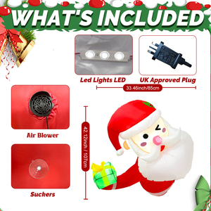 Các mới xuyên biên giới bán chạy nhất giáng sinh Inflatable Santa Claus cửa sổ-Bên ngoài mô hình bơm hơi là bán tốt - Product Image 5