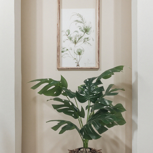 Arbre artificiel de Monstera Deliciosa de Style de conception verte pour la décoration de salon de salle de bains de bureau à la maison pendant Noël et le nouvel an - Product Image 3