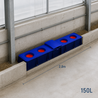 Abreuvoir robuste pour moutons, chauffé automatiquement, isolé, 60L, avec valve à flotteur pour fermes d'hiver