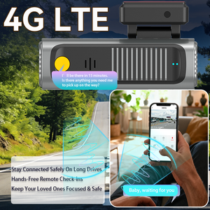 Cámara Inteligente 4G LTE para Coche con Visión Nocturna, Detección de Movimiento, Monitoreo de Estacionamiento y Seguimiento, Cámara Frontal 2K con Resolución Cercana a 1080p y Wi-Fi - Product Image 2