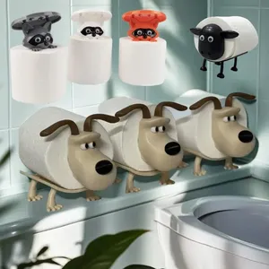 Décoration d'intérieur, accessoires de salle de bain, rangement pour toilettes, salles de bain, cuisines, salons, porte-<span class=keywords><strong>papier</strong></span> <span class=keywords><strong>toilette</strong></span> amusant en forme de chien, raton laveur, <span class=keywords><strong>mouton</strong></span> - Product Image 1