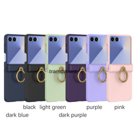 Casing HP Anti-Shock dengan Ring Holder dan Pelindung Layar untuk Samsung Z Flip 8 7 6 5 4 3 (Barang Baru)