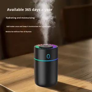 Nouveau coloré lumière en plastique ultrasons voiture humidificateur grand volume <span class=keywords><strong>de</strong></span> brume bureau petite chambre hydratation <span class=keywords><strong>de</strong></span> l'air - Product Image 2