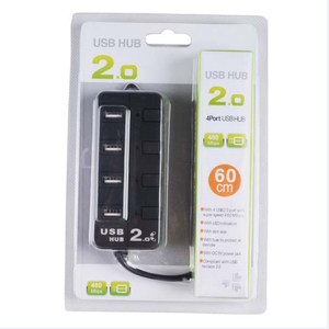 Hot qua biên giới bán hàng 4-Port 480Mbps dữ liệu <span class=keywords><strong>USB</strong></span> <span class=keywords><strong>2.0</strong></span> <span class=keywords><strong>Hub</strong></span> cảm ứng mềm Thiết bị chuyển mạch điện sử dụng điều kiện phụ kiện máy tính trong kho - Product Image 5