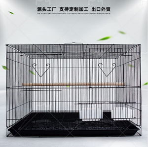 Luxe Grote Vierkante Vogelkooi Luxe Ijzeren Vogelhuisje Met Knoopsluiting Eenvoudig Te Gebruiken Vogelhuisjes In Plastic Bakpallets - Product Image 3