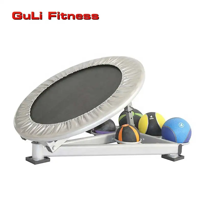Guli spor jimnastik açık ayarlanabilir taşınabilir sağlık topu Rebounder trambolin katlanır Rampoline uzun boylu eğitim