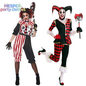 Disfraz de Payaso de Terror HESPER para Halloween, Diseño a Cuadros Rojos y Negros, Payaso Malvado Blanco con Pantalones, Inspirado en Personajes de Anime y Animales - Product Image 2