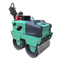 Rouleau de route pour piétons vibrants à main marchent à l'arrière compacteur de 0.5 tonnes compacteur à rouleau à Double tambour d'asphalte vente directe d'usine