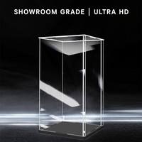 Studioqualität Acryl-Vitrine Modulares Theken-Präsentationsregal Hochklare Staubdichte Vitrine für Einzelhandels-Werbeständer