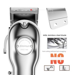 เครื่องตัดผมไฟฟ้าแบบปรับได้ รุ่น <span class=keywords><strong>1919</strong></span> สำหรับร้านทำผม ใบมีดสแตนเลส ใช้ได้สองแบบ ชาร์จได้ ใช้ในบ้านได้ - Product Image 4