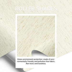 Persianas Enrollables Manuales Inalámbricas de Color Personalizado, 90% Poliéster, 10% Lino, Tela Texturizada, para Interiores de Casas Modernas - Product Image 2