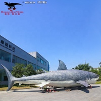 Requin Animatronic réaliste 3D modèle mécanique marin animaux de requin d'intérieur animatronic à vendre