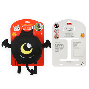 SUPERCUTE Wholesale Children babies demon bag, 3D plush cartoon kids eyes horns little Devil backpack - Product Image 6