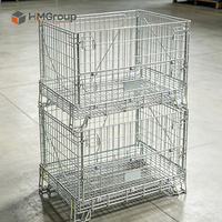 Cage de stockage industrielle personnalisée en acier galvanisé Q235 empilable de type Bordeaux