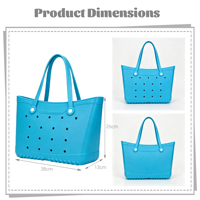 Sac à main léger en EVA durable, sac seau polyvalent à ouverture supérieure, résistant à l'eau, avec bandoulière color-block, sac fourre-tout pour les modes de vie modernes