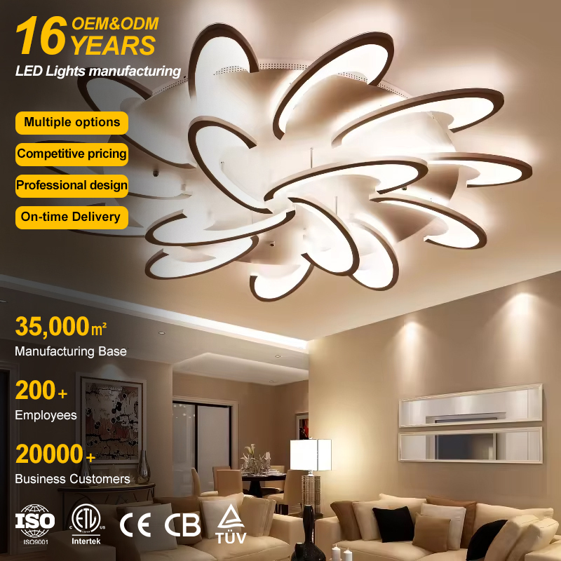 Wholesale Modern Romantic Simple Shape Dining Bed Room Indoor Home Lighting Crystal Led Warm Ceiling Lamp