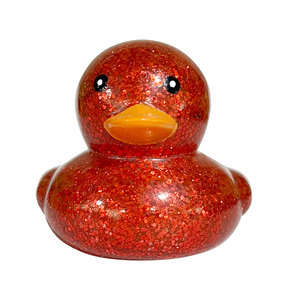 Pato de Silicona TPE de 8 cm con Purpurina, Opción de Regalo, Personalización Disponible - Product Image 1