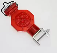 Barrière stroboscopique à LED à énergie solaire haute intensité en plastique réfléchissant prismatique PC + ABS