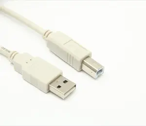 USB2.0 AM बी. एम. को प्रिंटर केबल ग्रे