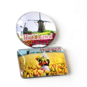 Custom Made Holland Ireland Souvenir Personalized Tourist Souvenir Resin Fridge Magnets