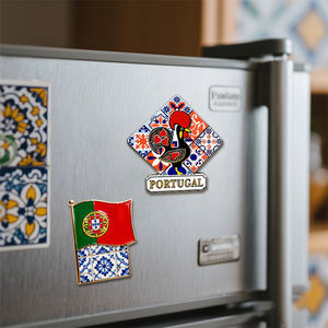 Imanes de Refrigerador de Recuerdo Turístico de Portugal, Imanes de Aleación de Metal para Refrigerador, Pegatinas Magnéticas de Lisboa y <span class=keywords><strong>Oporto</strong></span>, Regalos Coleccionables para Visitantes, Personalizados - Product Image 5