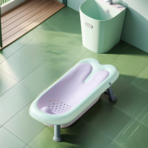 2023 venta al por Mayor de verano infantil Rosa TPE baño bañista asiento plegable multifunción bebé <span class=keywords><strong>bañera</strong></span> conjunto <span class=keywords><strong>para</strong></span> niños hecho de Bambú - Product Image 3