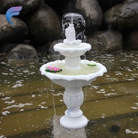 Fontaine d'eau décorative moderne en fer doré, alimentée par USB, de haute qualité, pour mariage en extérieur