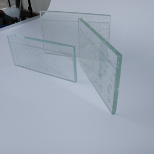 Modern Rectangular Figured Glass Panel Wall Mount Decoration High Light Transmittance Solid Structure - Product Image 3