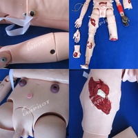 Mannequin médical de traumatologie en promotion, mannequin d'entraînement aux soins des plaies