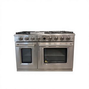 48 Pulgadas 7.0 Cu. Estufa de Cocina Doméstica con 6 Quemadores de Gas Natural, Horno de Convección a Gas y Plancha de Acero Inoxidable - Product Image 1