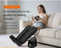 Appareil de massage à compression d'air à 4 chambres, machine électrique à pression d'air pour la récupération complète des pieds et des jambes, bottes de thérapie de récupération