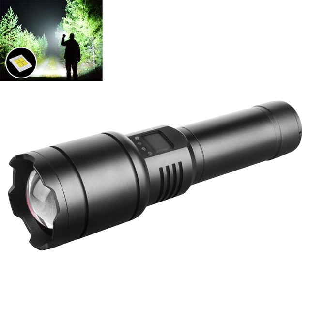 M77 Strong Torch 700 Lumens Rechargeable Outdoor LED Flashlight Tactical Camping Strong Flash Light