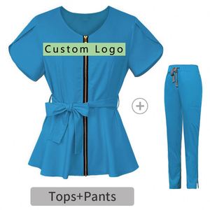 Private Label <b>Scrubs</b> Hospital Uniform <b>Sets</b> Fashion Custom Stretch Medical Nurse Uniform Medical <b>Scrubs</b> <b>Sets</b> - Product Image 1