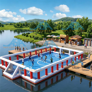 Terrain de football gonflable géant flottant sur l'eau pour usage commercial - Product Image 1
