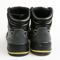 Bottes de sécurité robustes mi-hautes, semelle résistante à l'huile, embout en acier, chaussures de travail protectrices pour l'exploitation minière, la construction et les lieux de travail