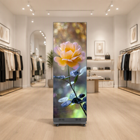 Afficheur LED numérique mobile léger P2.5 pour intérieur, panneau d'affichage vidéo pliable