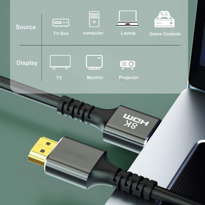 8K 60HZ HDTV 2.1 Mâle à Mâle HDR Câble Vidéo 8K pour Projecteur TV Ordinateur Moniteur Ordinateur Portable Amplificateur PS4 PS5 <span class=keywords><strong>RTX3080</strong></span> - Product Image 4