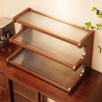 Étagère de rangement de bureau à plusieurs niveaux Étagère à tasses pour le bureau et la maison Fournitures de cuisine Bons articles Étagère Décoration intérieure